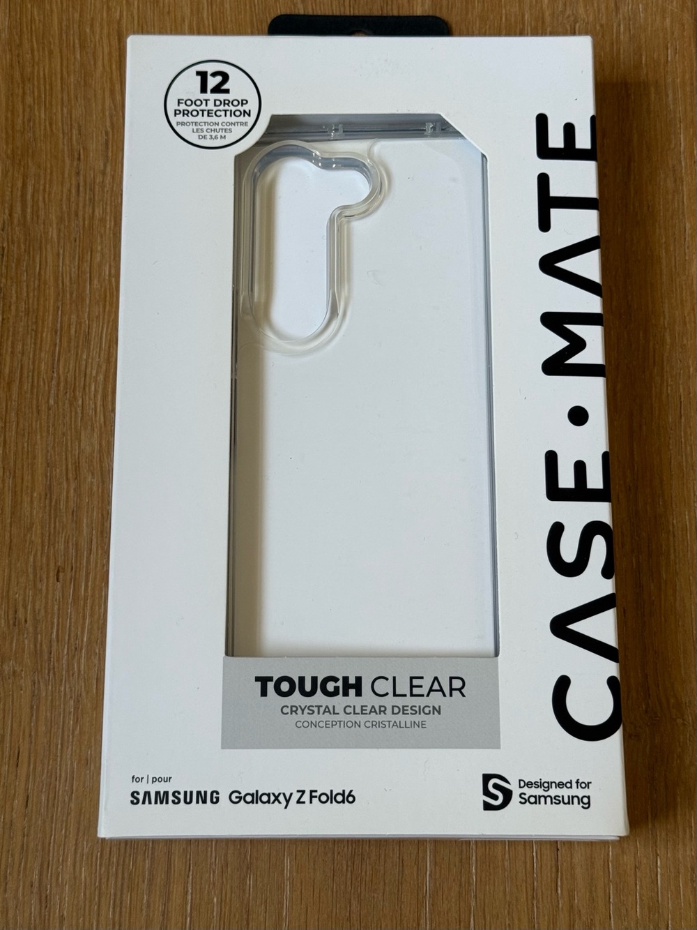New Case-mate Clear Tough Case for Samsung Galaxy Z Fold6 - Crystal Clear